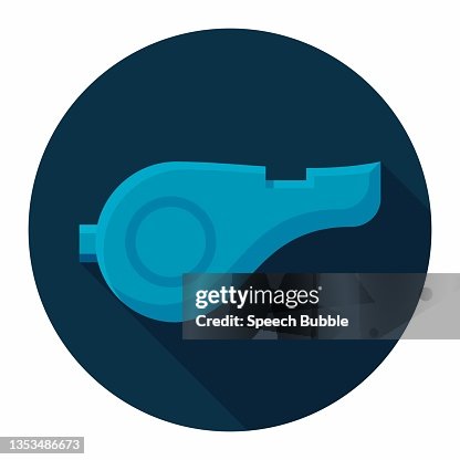 Referee Whistle Flat Icon Referee Whistle Flat Icon