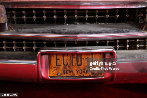 View of the GhostBusters car at the GHOSTBUSTERS: AFTERLIFE World Premiere on November 15, 2021 in New York City.