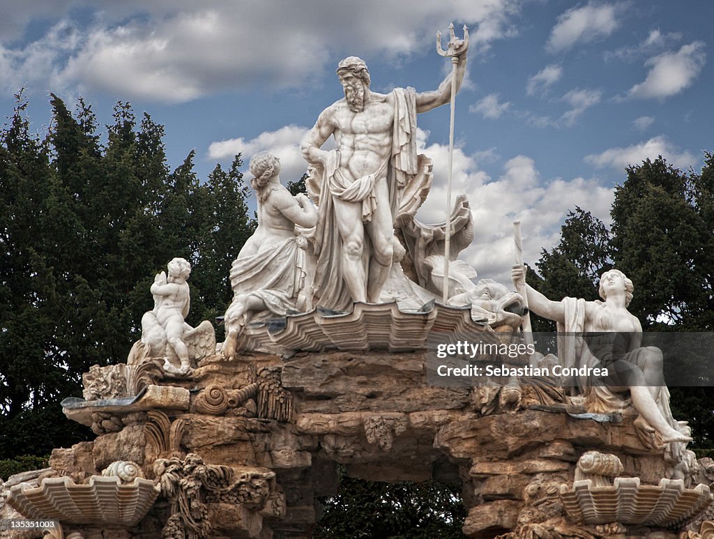 Schonbrunn Neptune fountain