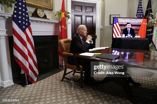 President Biden Meets Virtually With China's President Xi President Biden Meets Virtually With China's President Xi