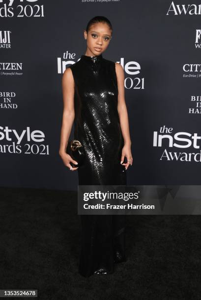 Tiffany Boone attends the 6th Annual InStyle Awards on November 15, 2021 in Los Angeles, California.