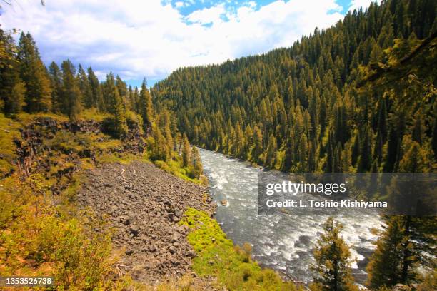 waterfalls and river in the valley - arco stock pictures, royalty-free photos & images