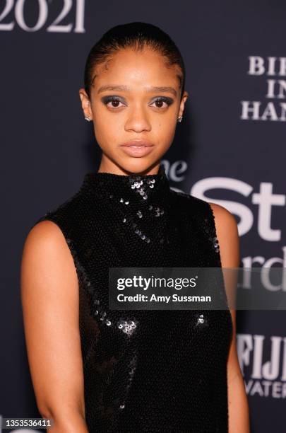 Tiffany Boone attends the 6th Annual InStyle Awards on November 15, 2021 in Los Angeles, California.