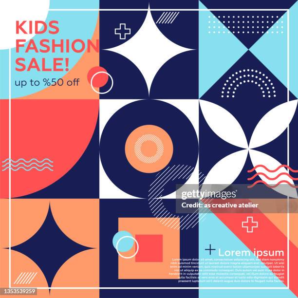 editable post template social media banners for digital marketing. promotion brand fashion. streaming. kids concepts - discount store stock illustrations