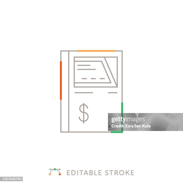 atm multicolor line icon with editable stroke - card reader white background stock illustrations