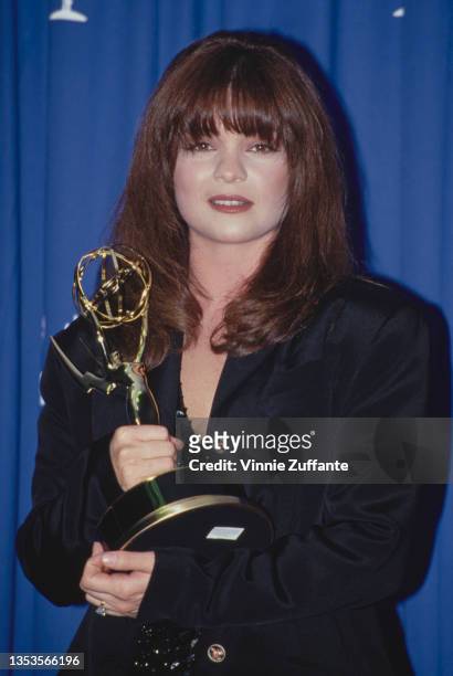 American actress Valerie Bertinelli in the press room of the 45th Primetime Emmy Awards, held at the Pasadena Civic Auditorium in Pasadena,...