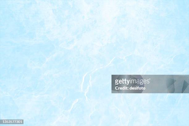 illustrazioni stock, clip art, cartoni animati e icone di tendenza di orizzontale vettoriale illustrazione di un vuoto pastello azzurro azzurro colorato grunge texture effetto marmo sfondi astratti - blu chiaro