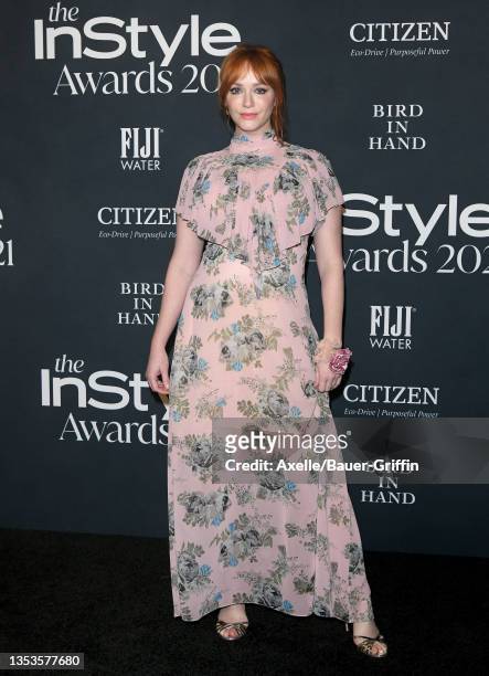 Christina Hendricks attends the 6th Annual InStyle Awards on November 15, 2021 in Los Angeles, California.