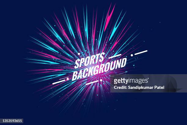 sport template design, abstract background, dynamic poster, vector illustration. - sports stock illustrations