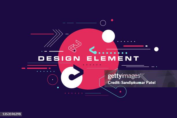 trendy abstract art geometric background with flat, minimalist style. - designelement stock illustrations