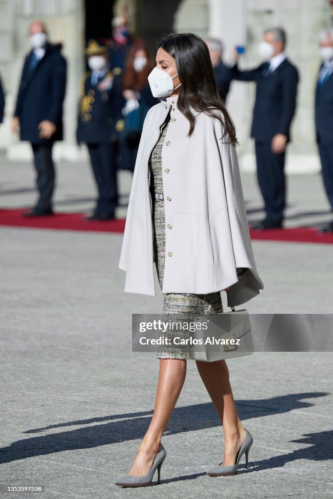 Spanish Royals Receive Sergio Mattarella, President Of The Republic Of Italy