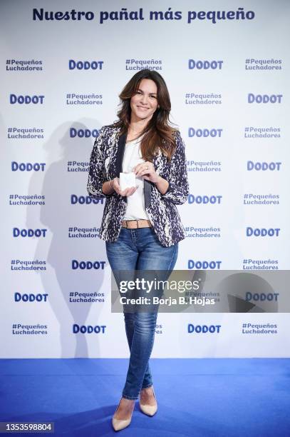 Fabiola Martinez during the presentation of Dodot Charity Project on November 16, 2021 in Madrid, Spain.