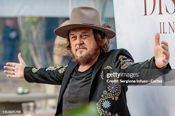 Zucchero attends "Discover" New Album Presentation at The Sanctuary Milano on November 16, 2021 in Milan, Italy.