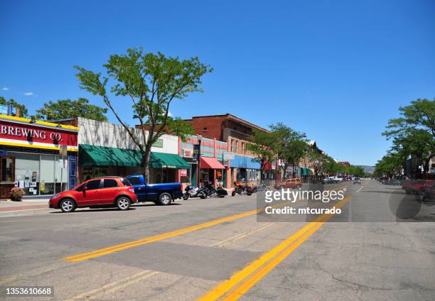 cañon city - view along main street, colorado, usa - fremont county colorado stock pictures, royalty-free photos & images