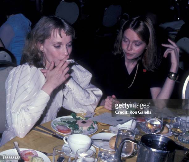 Mia Farrow and Tisa Farrow attend 34th Annual Tony Awards Supper Ball on June 8, 1980 at the New York Hilton Hotel in New York City.