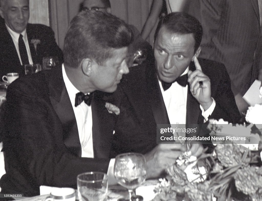 Kennedy & Sinatra Attend A DNC Fundraiser