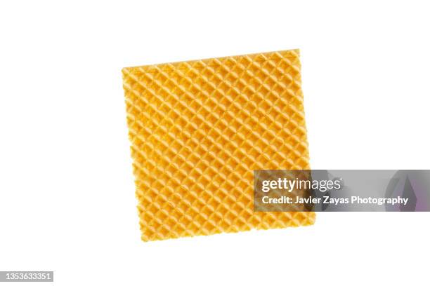 ice cream square shaped cookie - waffle stock-fotos und bilder