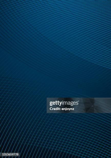 abstract blue abstract lines business background - business card design stock illustrations