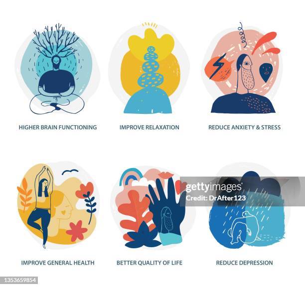 Practicing Wellness Examples Drawing Spiritual Wellness Drawing Photos and Premium High Res Pictures - Getty ...