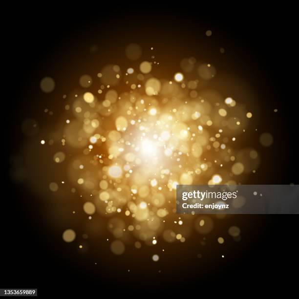 glittering golden christmas design background - glitter burst stock illustrations