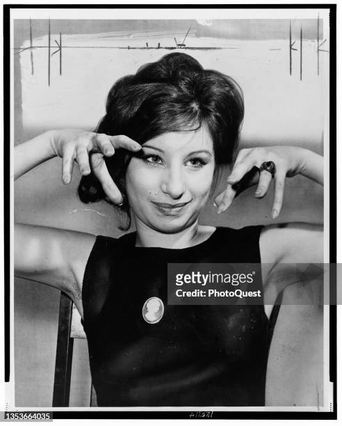 Portrait of American singer and actress Barbra Streisand, New York, New York, 1962.