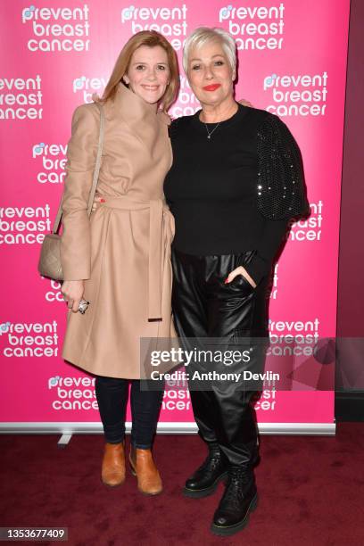 Denise Welch and Jane Danson attend the Cheshire Premiere of "The Colour Room" in aid of Prevent Breast Cancer at Rex Cinema on November 16, 2021 in...