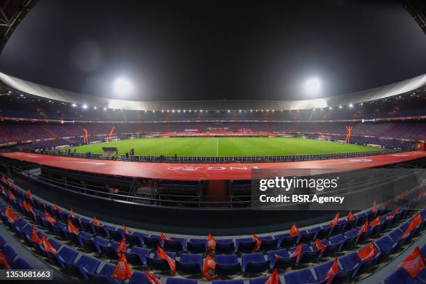 General interior overview of Stadium Feijenoord or De Kuip prior to the World Cup Qualifier match between Netherlands and Norway at Stadion...