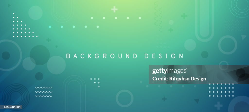 Abstract green gradient geometric shape circle background. Modern futuristic background. Can be use for landing page, book covers, brochures, flyers, magazines, any brandings, banners, headers, presentations, and wallpaper backgrounds