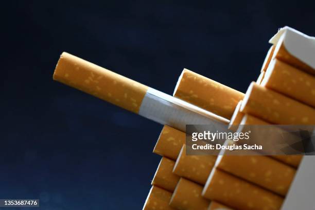 have a cig, smoking cigarette concept - cigarette box stock pictures, royalty-free photos & images
