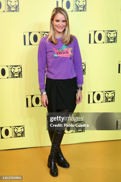 Model Alba Carrillo attends the 'El Rey Leon' premiere at Lope De Vega theatre on November 16, 2021 in Madrid, Spain.