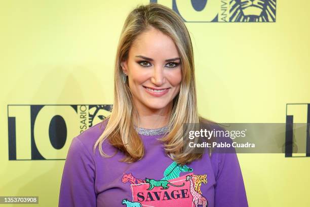 Model Alba Carrillo attends the 'El Rey Leon' premiere at Lope De Vega theatre on November 16, 2021 in Madrid, Spain.