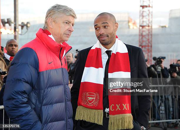 Thierry Henry Arsene Wenger Photos and Premium High Res Pictures