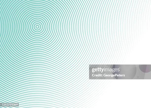 concentric circles abstract background - teal pattern stock illustrations