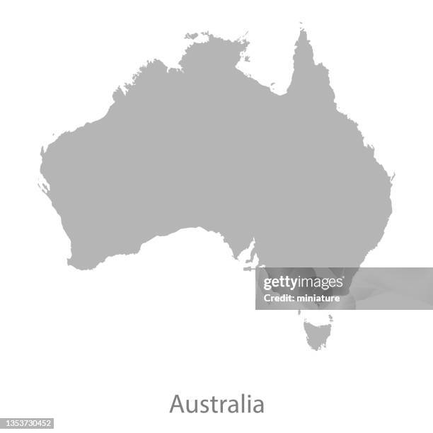 australien karte - australia icon stock-grafiken, -clipart, -cartoons und -symbole