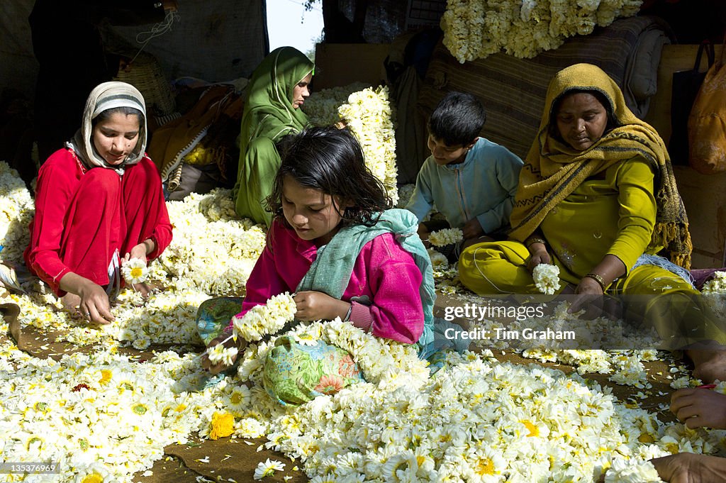 Mehrauli Flower Market, New Delhi, India