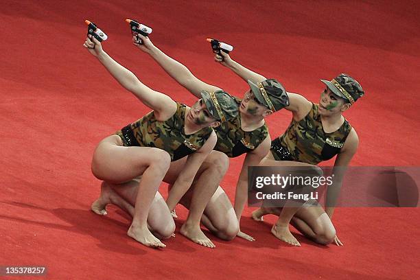 Synchronised Swimming World Trophy Photos and Premium High Res Pictures