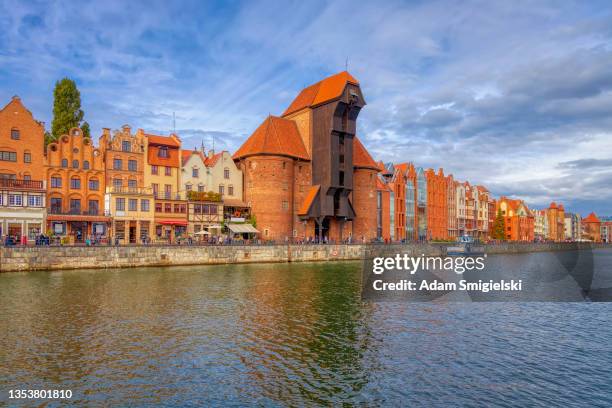 gdansk old town (hdri) - old town stock pictures, royalty-free photos & images