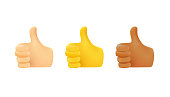 Thumbs up gesture. Chinese, european and african men races