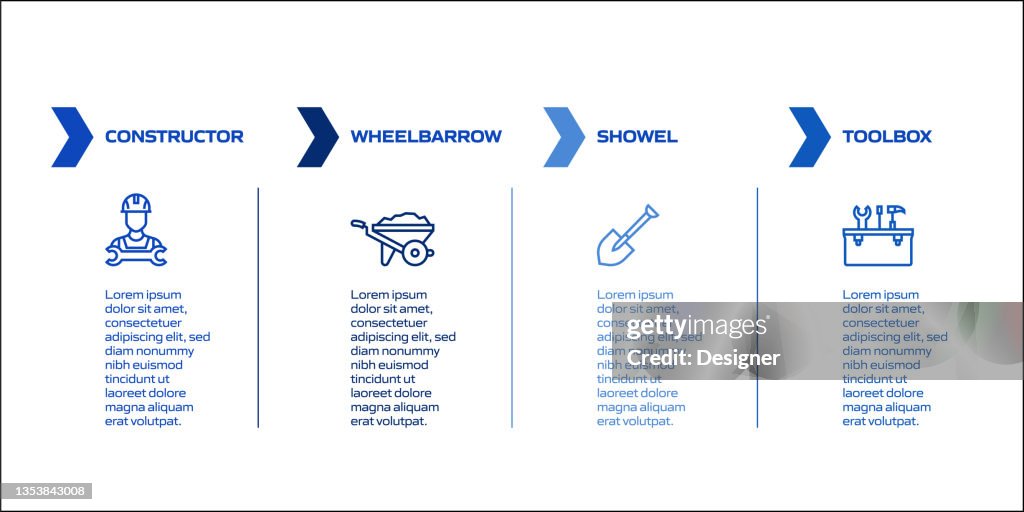 Construction Industry Related Process Infographic Template Process ...