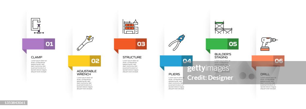 Construction Industry Related Process Infographic Template Process ...