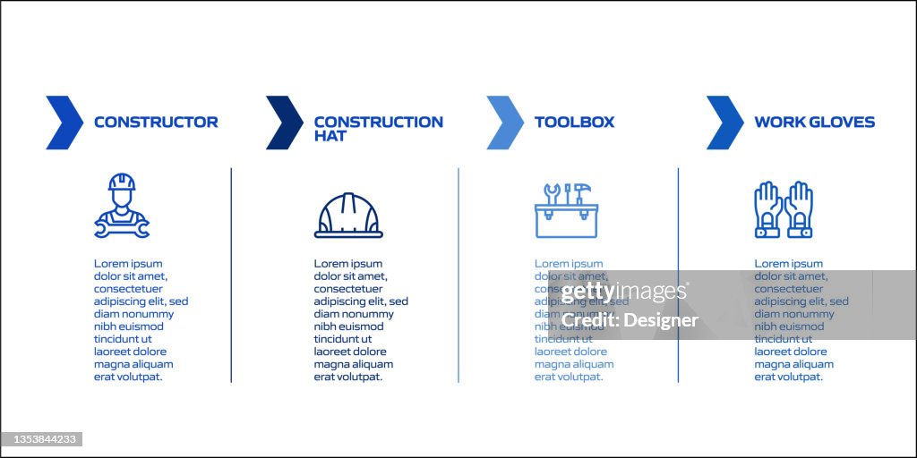 Construction Process Loop Construction Industry Related Process Infographic Template Process ...