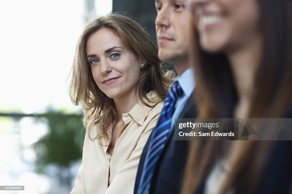 Business people standing together