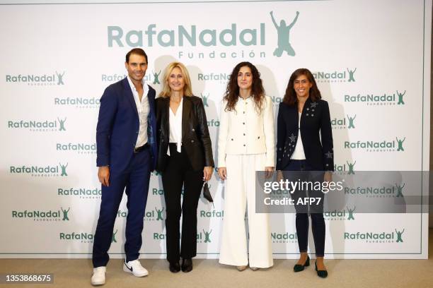 Rafael Nadal, tennis player and Founding Patron; Ana Maria Parera, mother of Rafael Nadal and President of the Rafa Nadal Foundation; Maria Francisca...