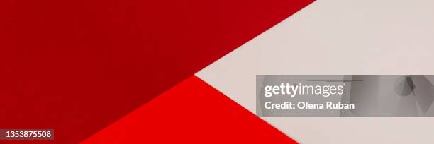 banner of geometric abstract red-white background, - business card design stock pictures, royalty-free photos & images