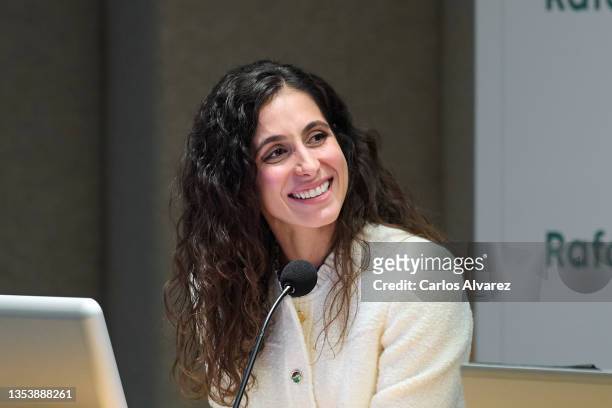 Rafa Nadal's wife, Xisca Perello attends the attends the 10th anniversary of Rafa Nadal Foundation at the Perez Llorca auditorium on November 17,...