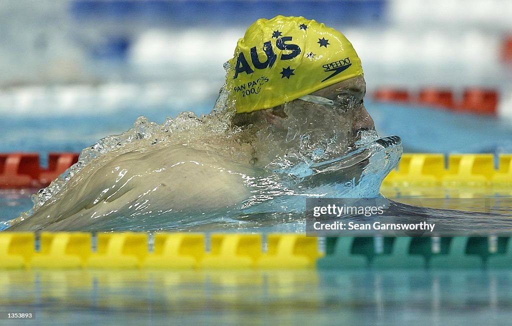 Jim Piper from Australia swimming