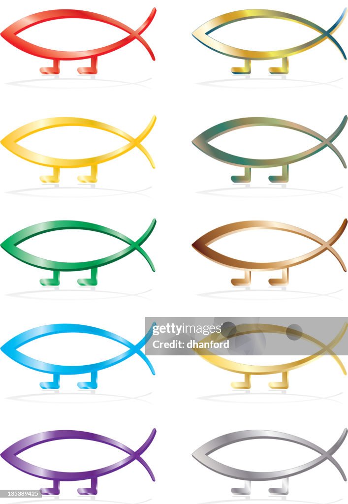 Evolution Or Darwin Fish High-Res Vector Graphic - Getty Images