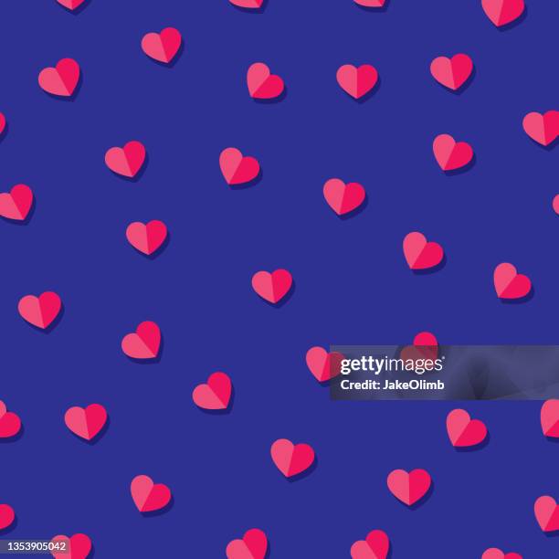 mini hearts pattern flat - emoticon-pattern stock illustrations
