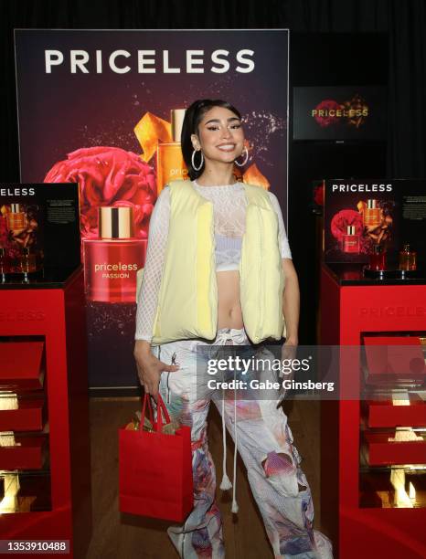 Paloma Mami attends the Gift Lounge during the 22nd Annual Latin GRAMMY Awards at MGM Grand Hotel & Casino on November 17, 2021 in Las Vegas, Nevada.