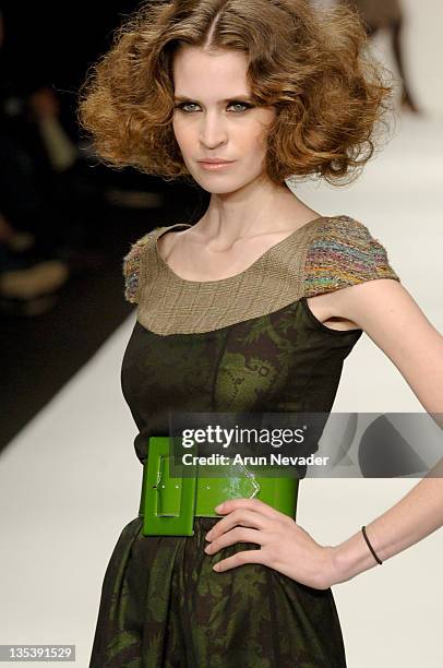 Model wearing Louis Verdad Fall 2006 during Mercedes-Benz Fall 2006 L.A. Fashion Week at Smashbox Studios - Louis Verdad - Runway at Smashbox Studios...